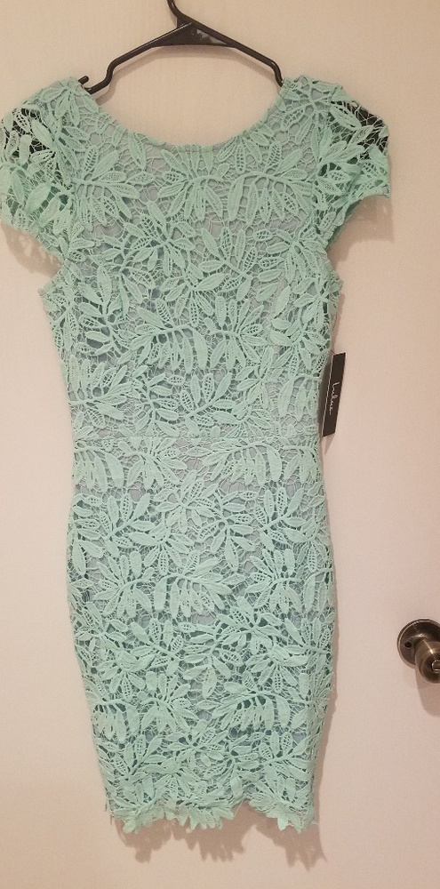 Lulu's Mint Lace Dress